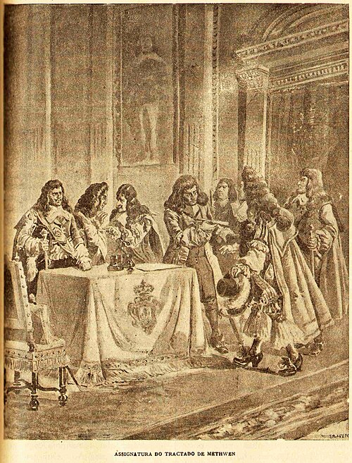 Assinatura_do_Tratado_de_Methuen_–_Historia_de_Portugal_Popular_e_Ilustrada Relação Anglo-Brasileira no Séc. XIX: Tratados, Dívida e Rupturas